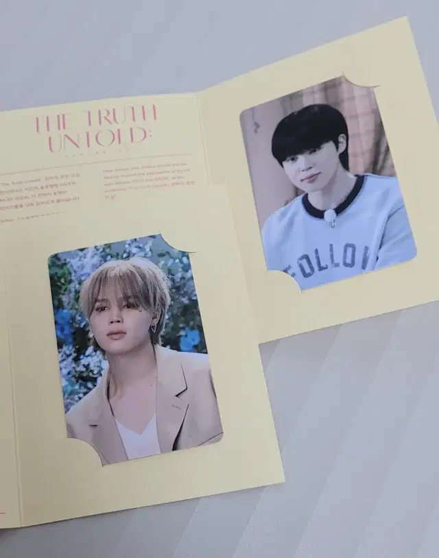 방탄소년단 지민 전시 The Truth Untold 포카 2장 일괄양도