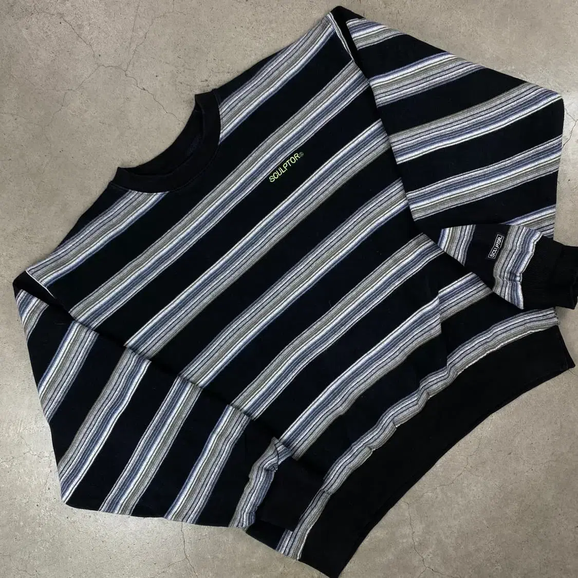 Sculptor Logo Striped Top