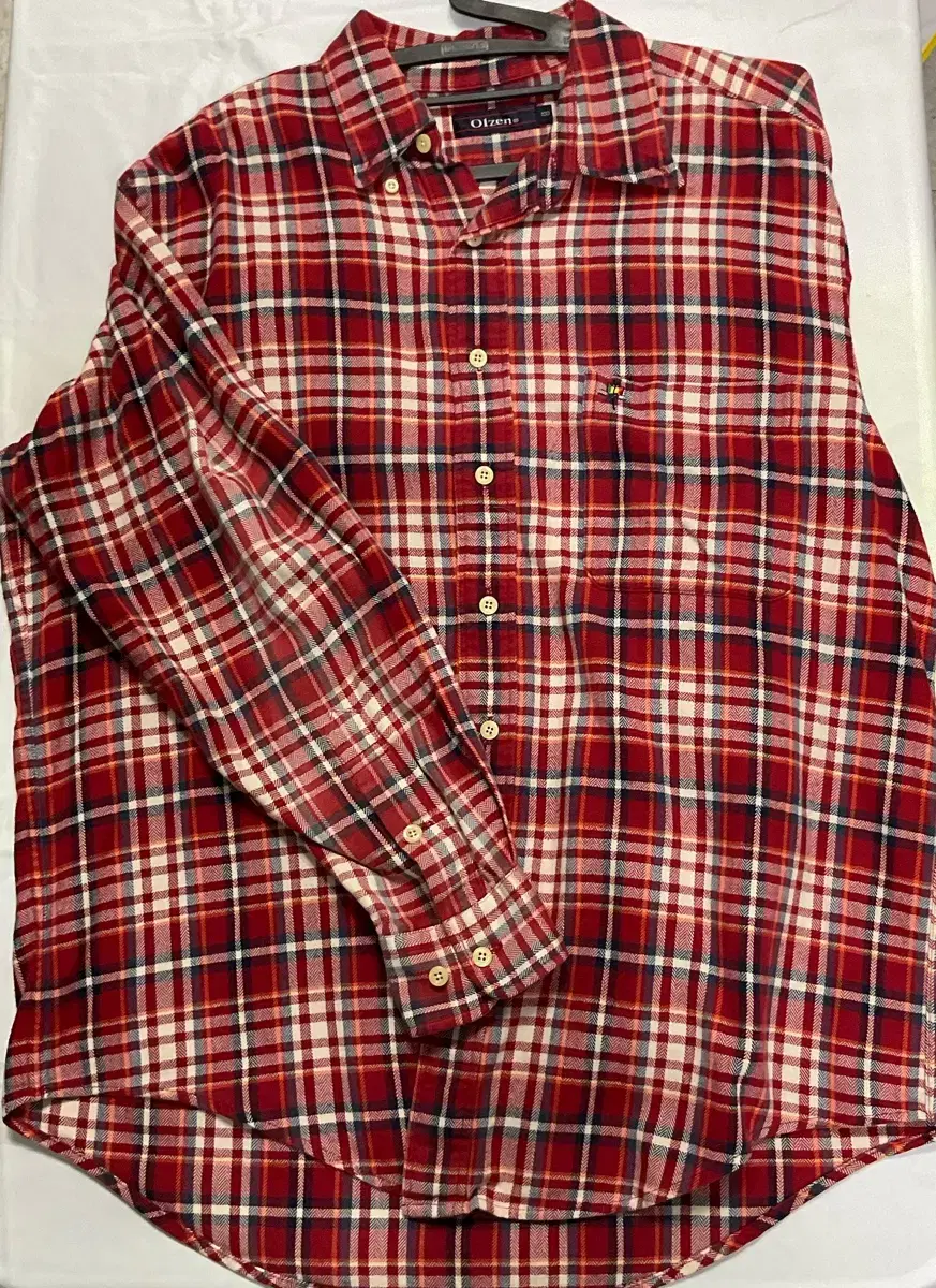 OLZEN Red Check Shirt