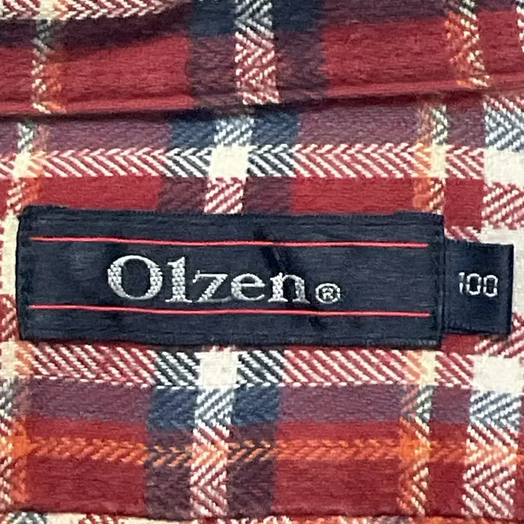 olzen 레드 체크셔츠