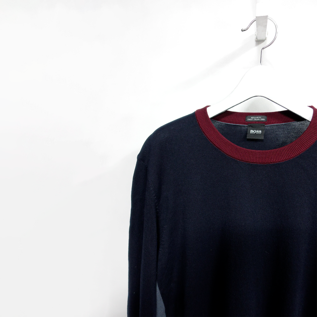 HUGO BOSS COLOR BLOCK KNIT 보스 휴고 보스 니트