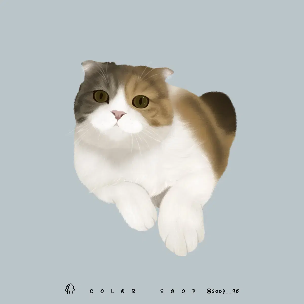 댕냥이 반려동물 그림 [숲96]