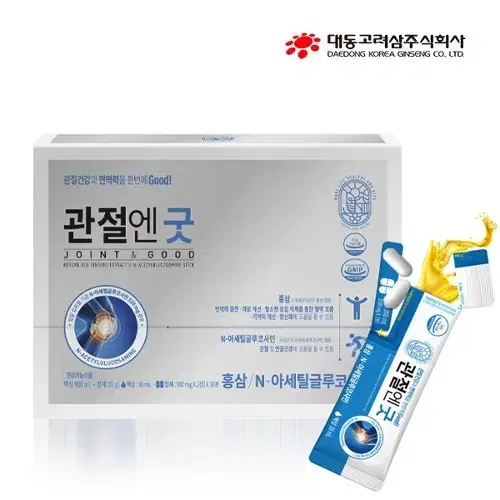 대동고려삼 관절엔 굿(2정 + 액상 30ml) 30포x2BOX