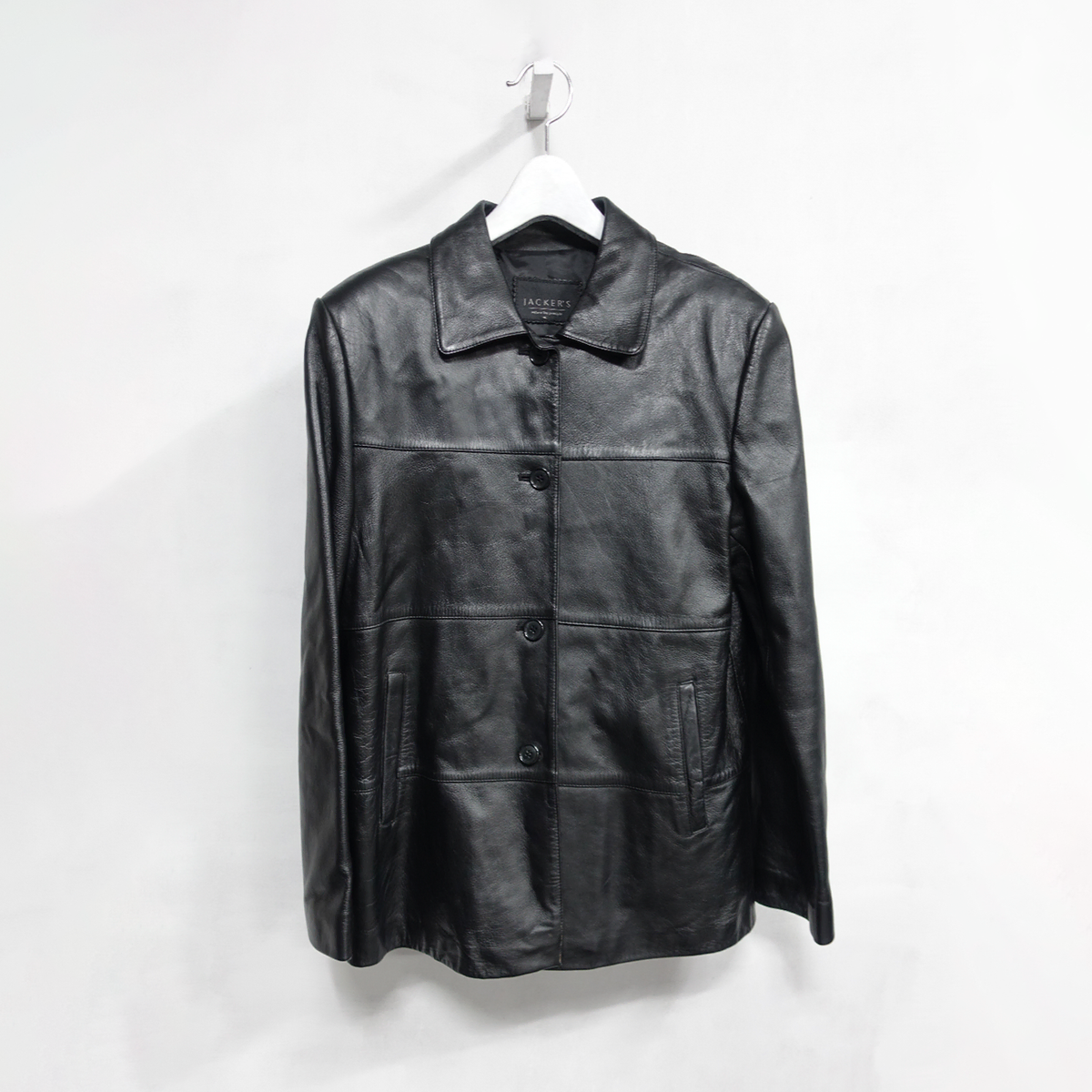 LAMB LEATHER BLOCKED JACKET 양가죽 자켓