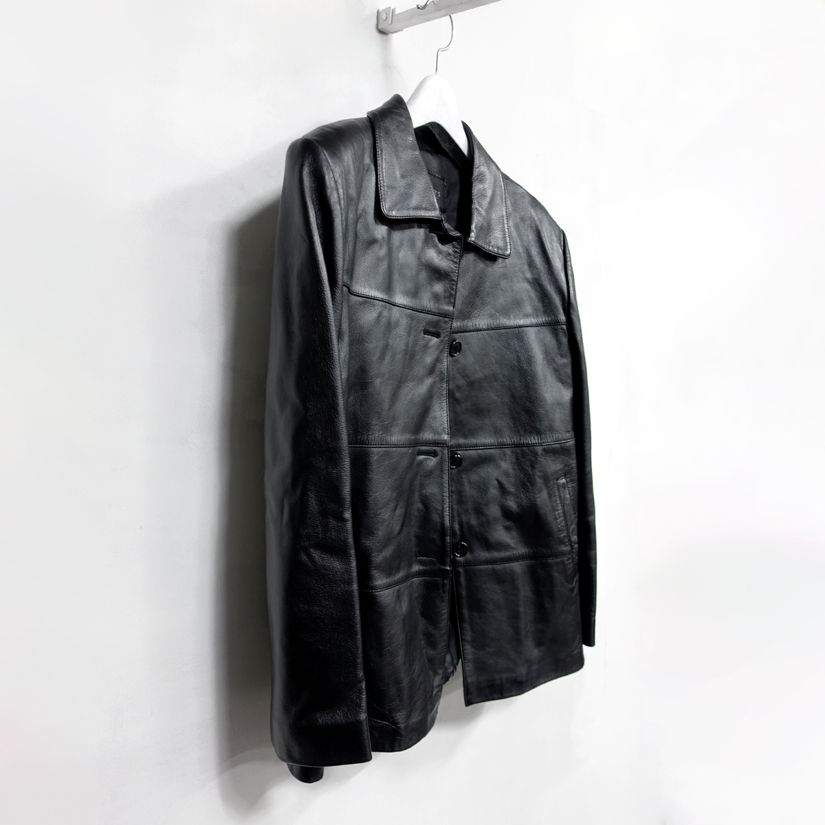 LAMB LEATHER BLOCKED JACKET 양가죽 자켓