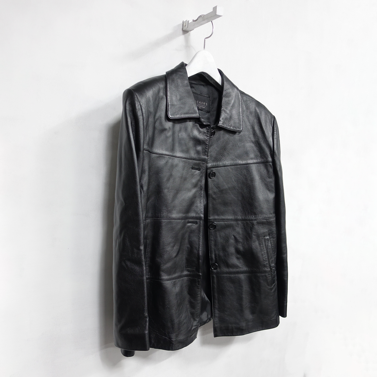 LAMB LEATHER BLOCKED JACKET 양가죽 자켓