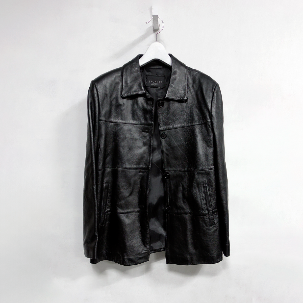 LAMB LEATHER BLOCKED JACKET 양가죽 자켓