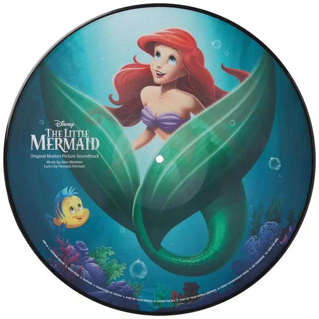 (디즈니 픽쳐디스크 시리즈) 인어 공주 Picture Disc LP