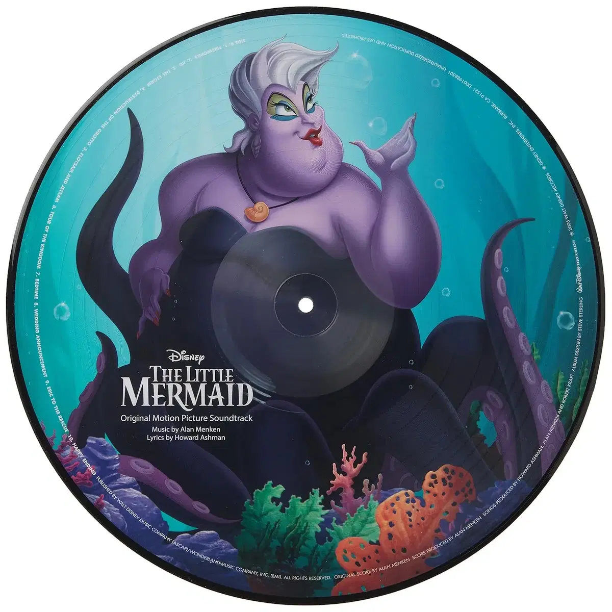 (디즈니 픽쳐디스크 시리즈) 인어 공주 Picture Disc LP