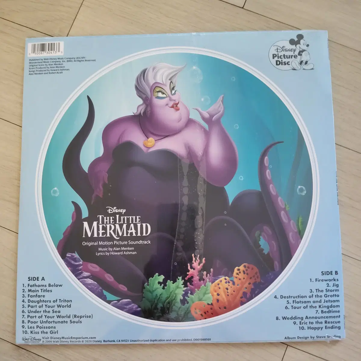 (디즈니 픽쳐디스크 시리즈) 인어 공주 Picture Disc LP