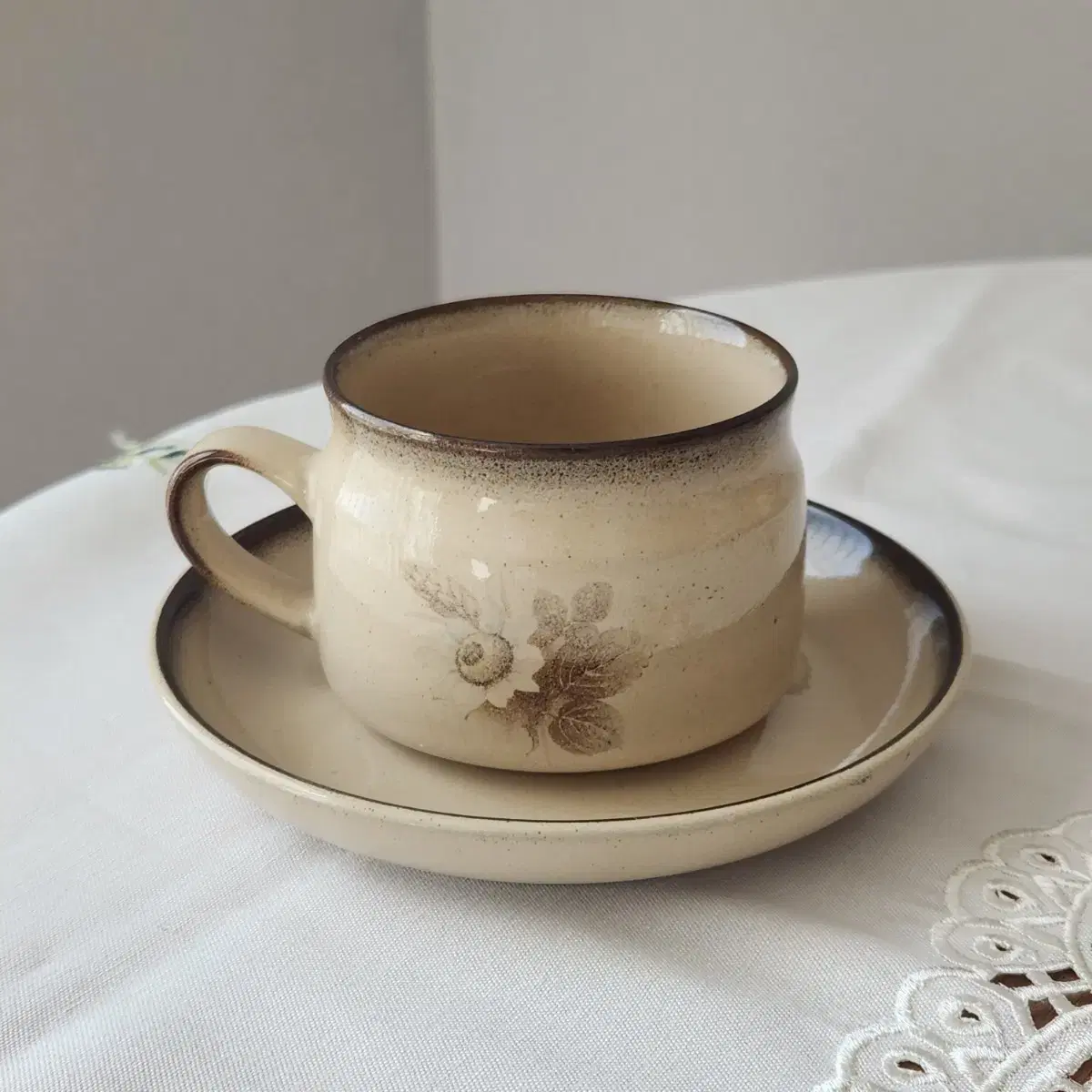 영국 Denby 덴비 메모리즈 컵앤소서 커피잔