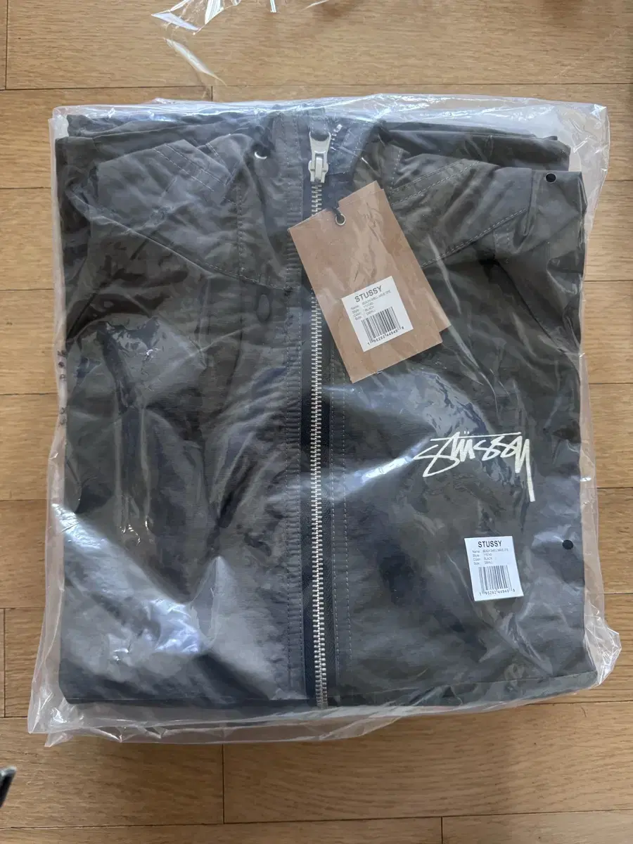 [S] Stussy Beach Shell Jacket Black