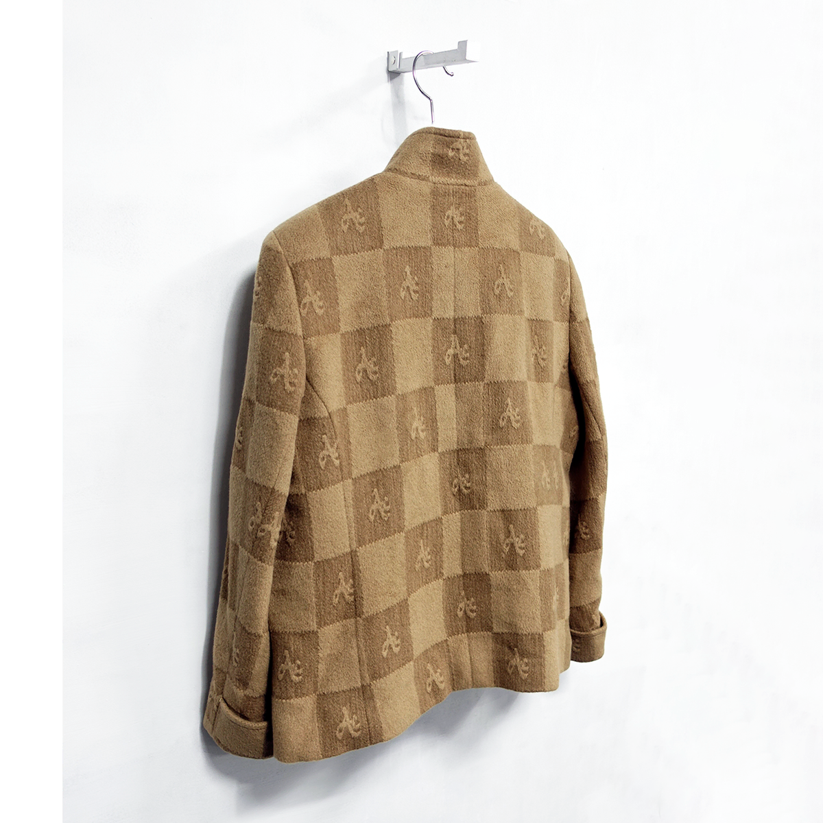 ALMEIDA ANGORA WOOL CHECKER JACKET, M~L