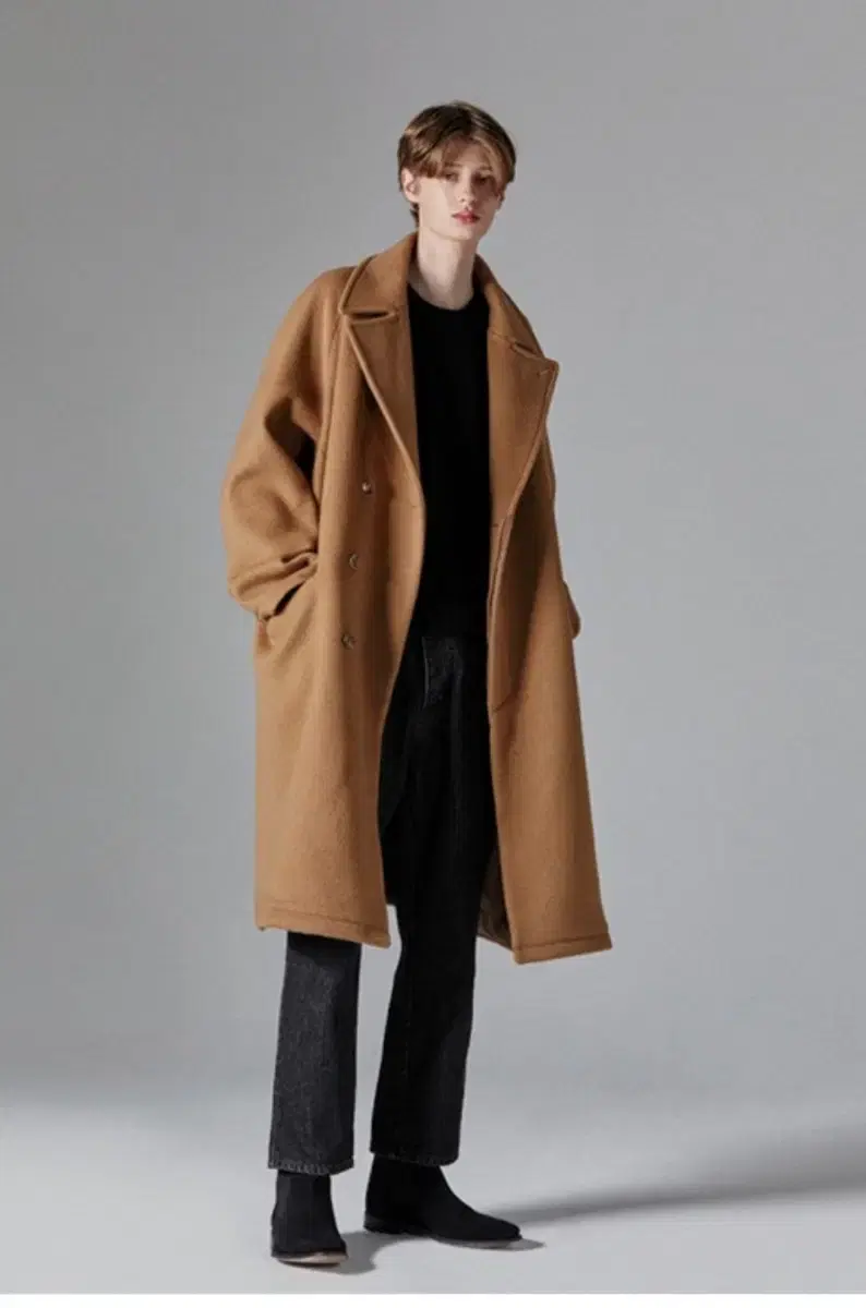 Brown Yard Wool-Cashmere Chesterfield CoatSize 3