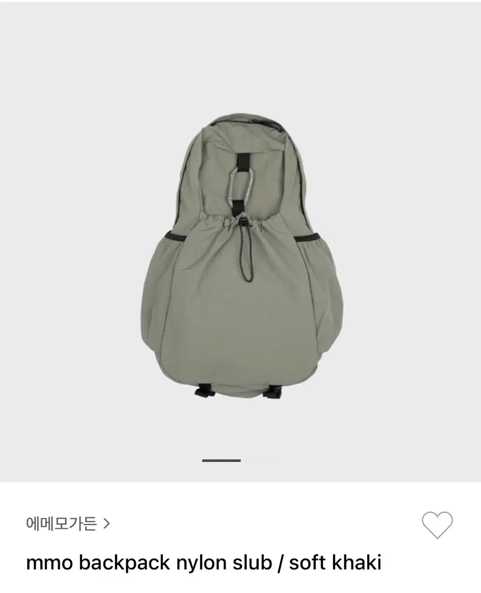 에메모가든 백팩 소프트카키 095