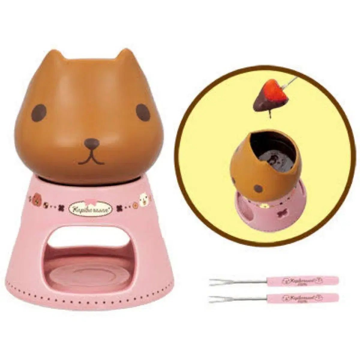 Capybarasang Chocolate Fondue Warmer Classic Doll