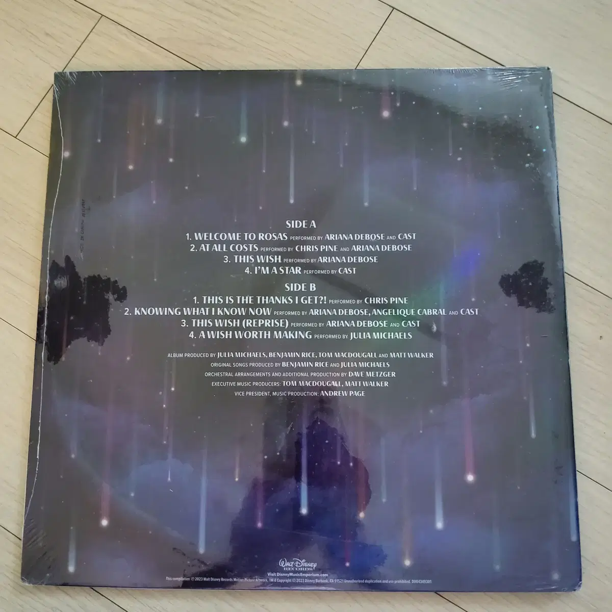 디즈니 100주년 기념 애니메이션 위시 Wish OST 블루스플래터 LP