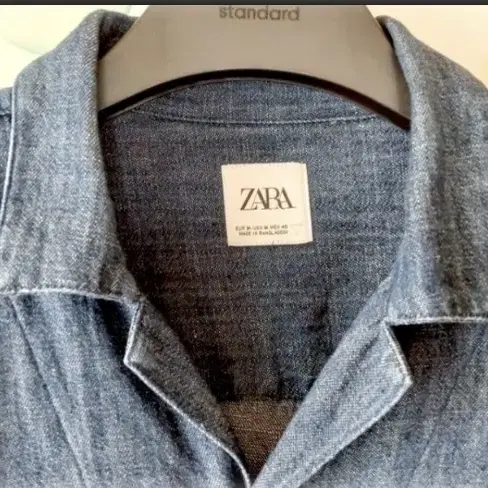 ZARA 데님 반팔 100