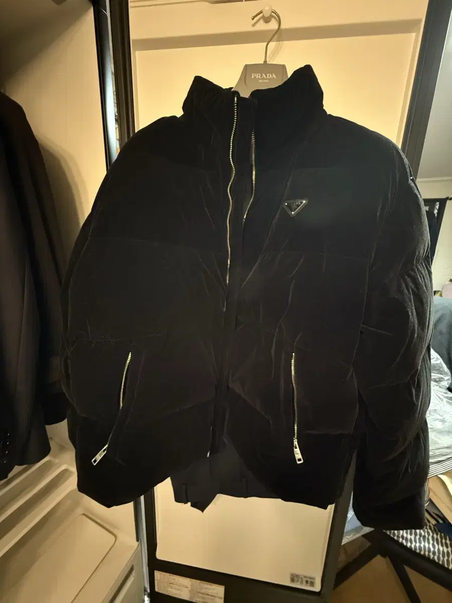 Prada Velvet padded jacket Louis Vuitton Dior Hermès Tom Ford Burberry Fendi