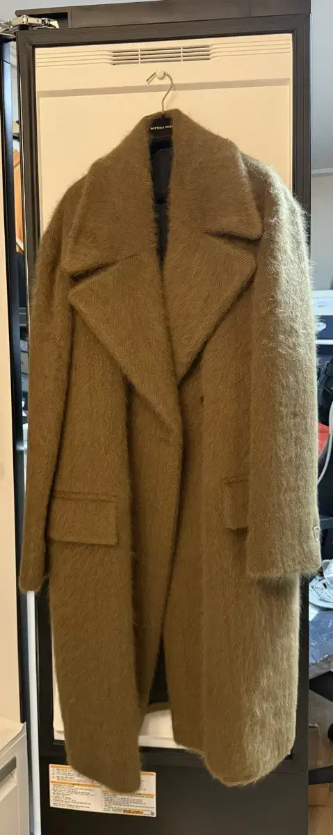 Bottega Veneta Angora wool mohair long coat Louis Vuitton Hermes Fendi Prada Dior