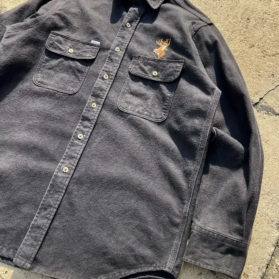 VINTAGE CARHARTT 칼하트 헤비코튼 플라넬셔츠