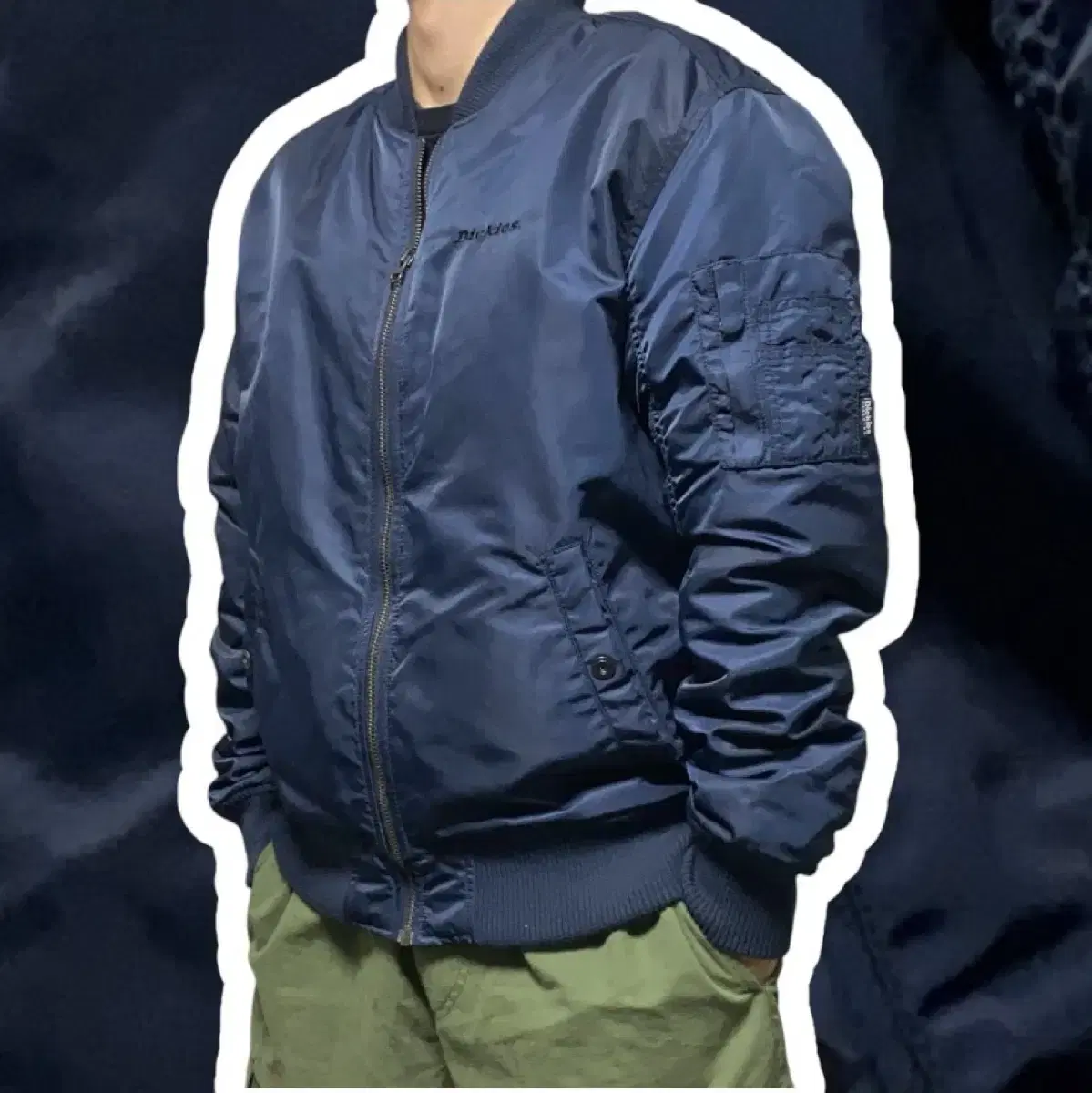 Dickies Navy Class A MA-1 Aviator Jacket L