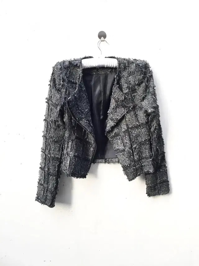 Texture fringe jacket