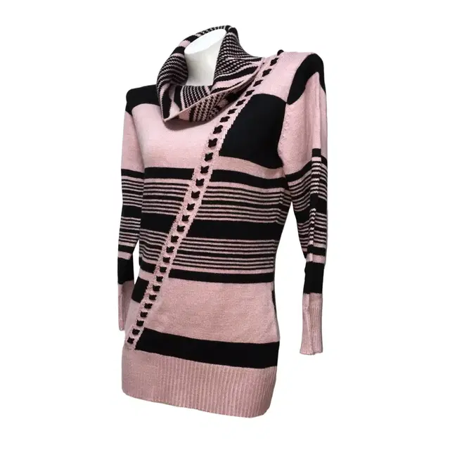 Pink polo neck knit ops