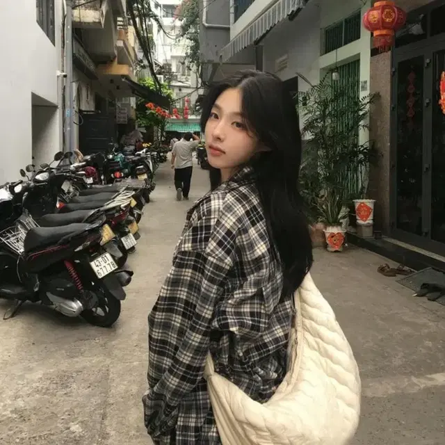 아워캐비넷 헤비 체크 셔츠 heavy check shirts