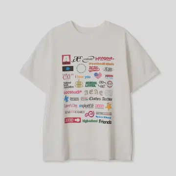 ★AEAE★ STICKER TSHIRTS [WHITE] AEAE] STICKER T-SHIRTS 스티커 티셔츠 - WHITE_AEAE - 코오롱몰