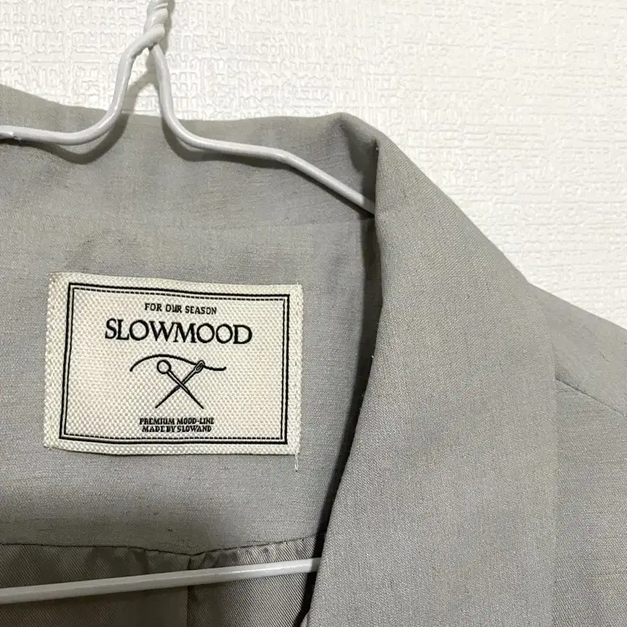 slowmood 린넨 크롭 자켓