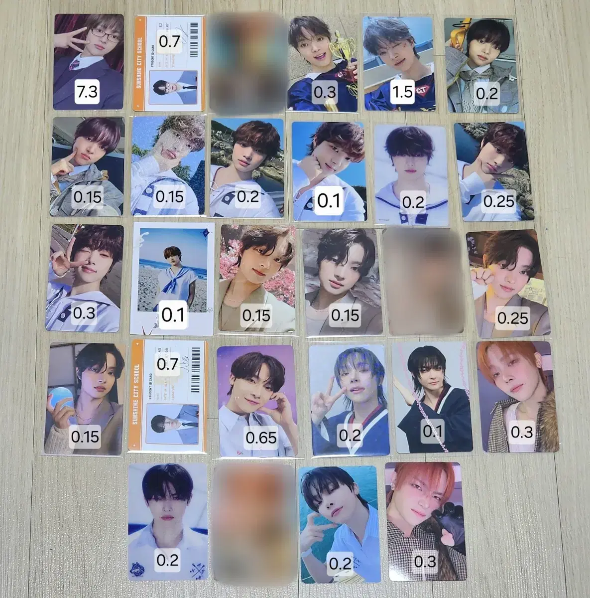 &team ej nicholas yuma joe taki mifan ayukdae hash student ID photocard wts