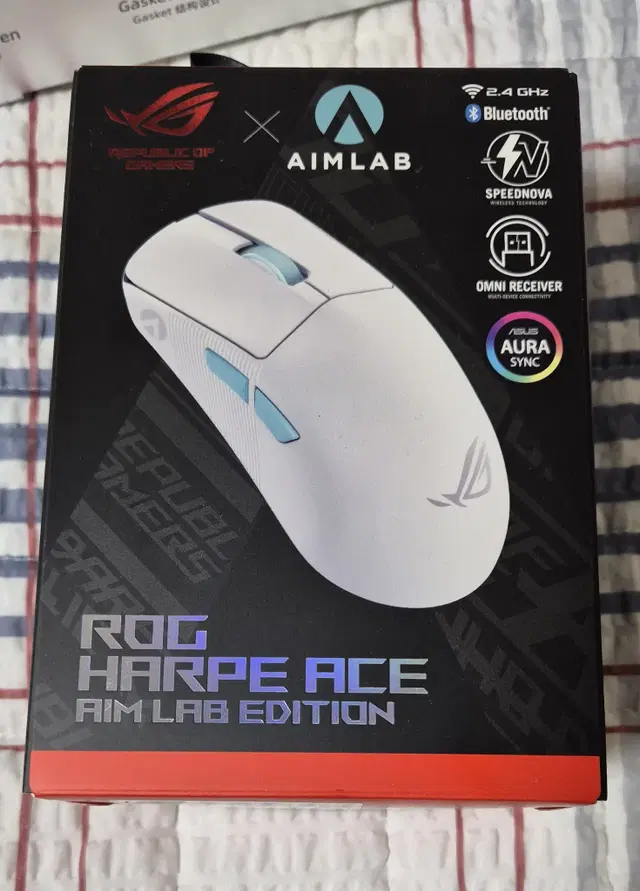 ASUS ROG HARPE ACE AIM LAB WHITE 무선 마우스