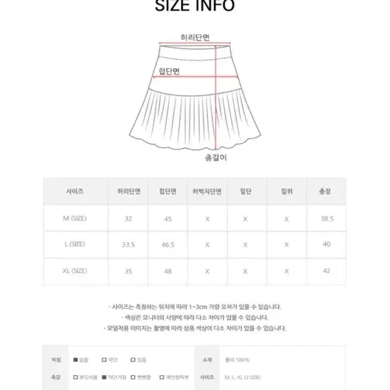 애니원모어 케넨 플리츠 미니 스커트 M