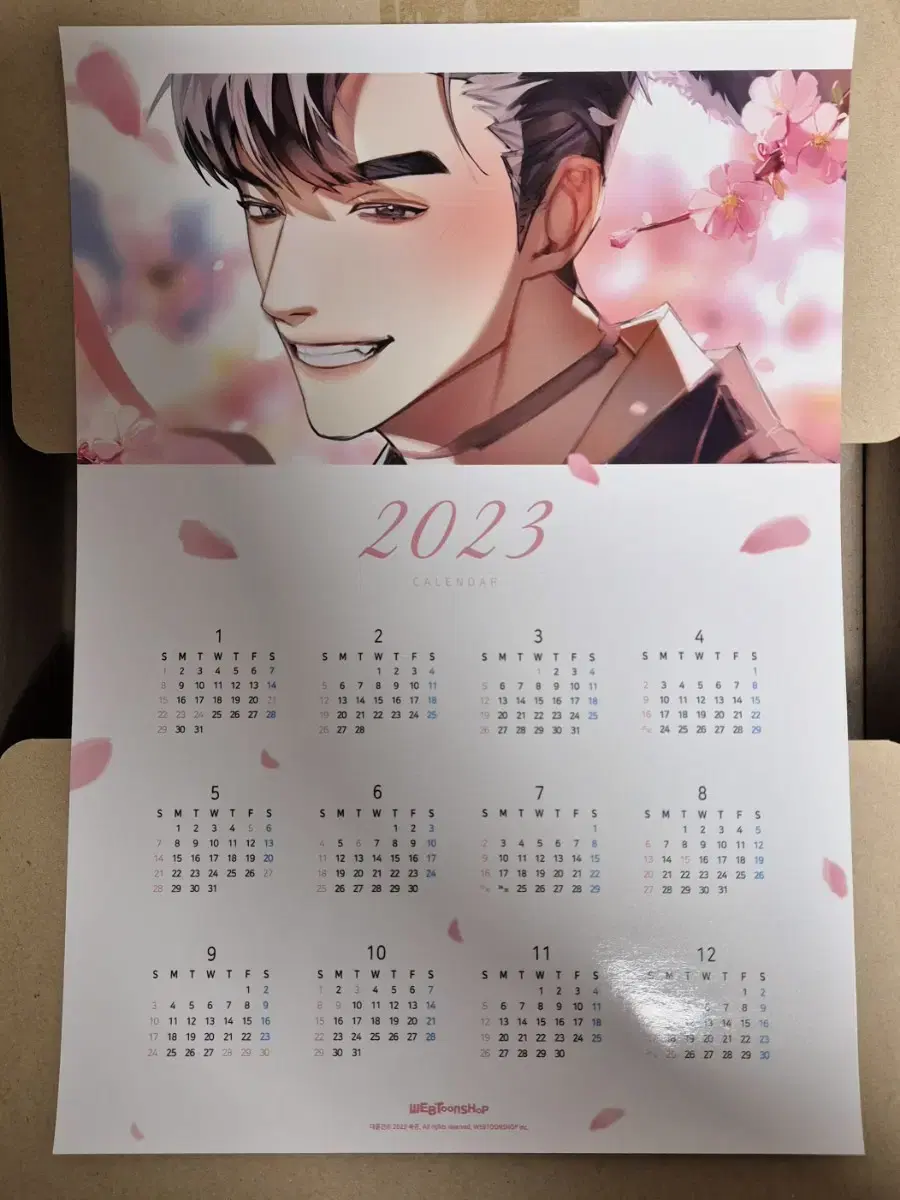 2023 Webtoon Shop collaboration Black Myeonghae calendar goods will be sold individually.