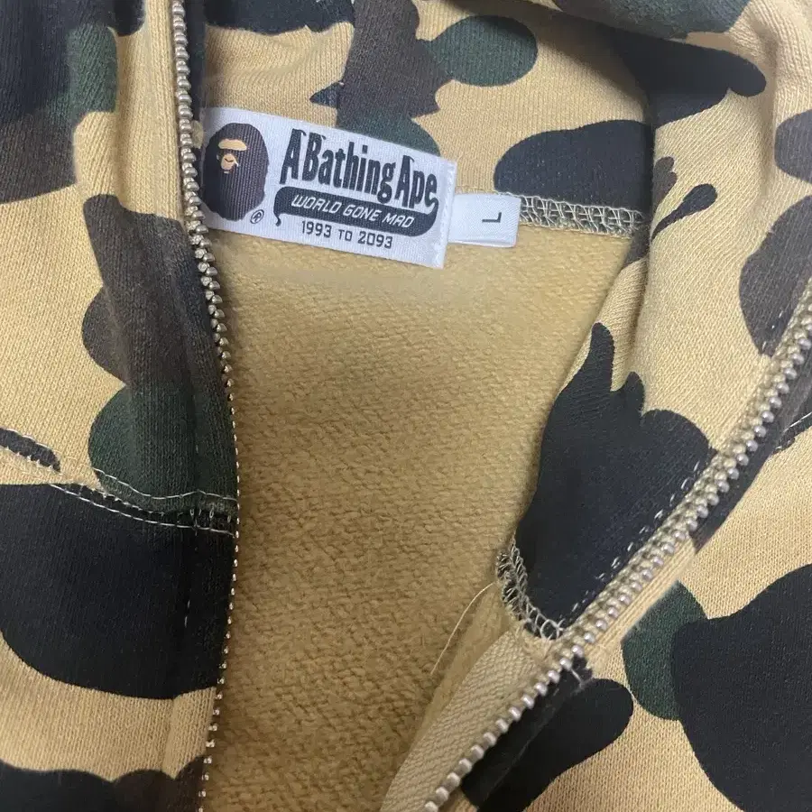 베이프 카모 후드 집업 BAPE L