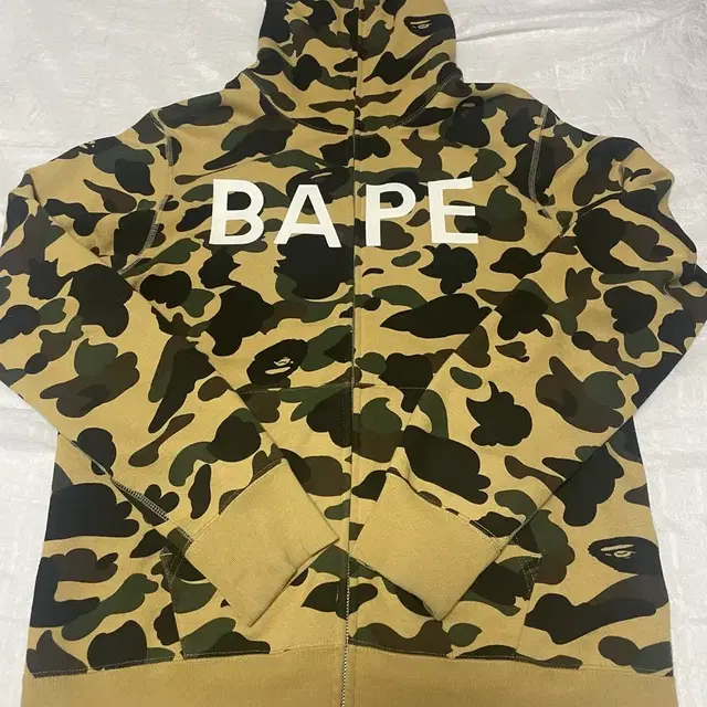 베이프 bape 카모 OG 로고 후드 집업