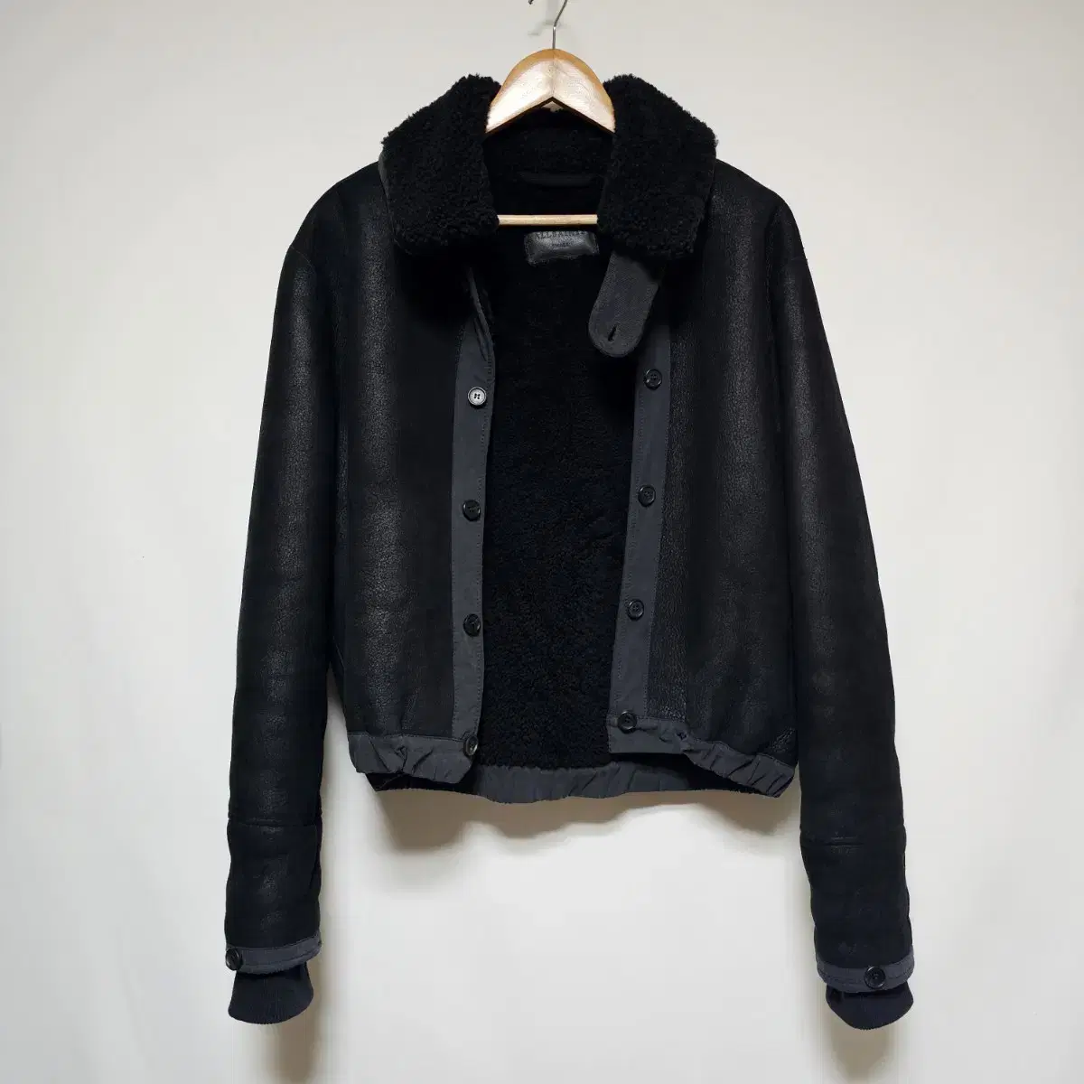 All Saints Nao Sheepskin Mustang Jacket Size SSee details