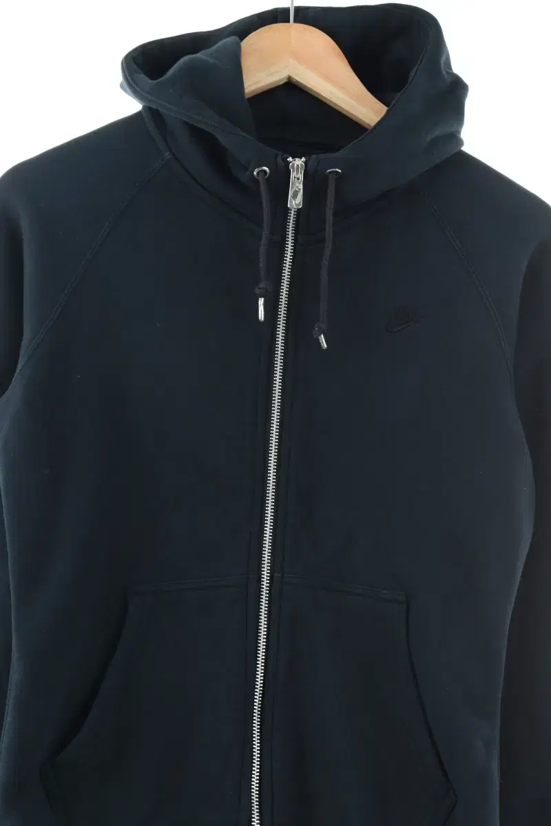 W(S) Nike Hooded Zip-Up Sweatshirt Black Old School Slim Fit-F7F6