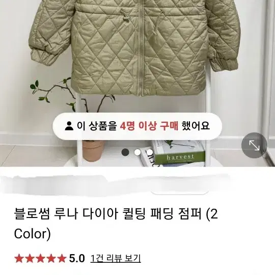 블러썸에이치컴퍼니 패딩 점퍼