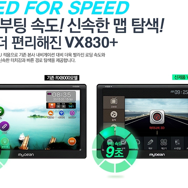 8인치 아이나비 3D. 마이딘 VX830플러스. 미사용.신품.