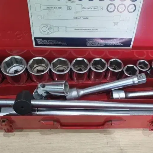 GENIUS GS-617M 17 Piece 3/4" 핸드소켓 세트