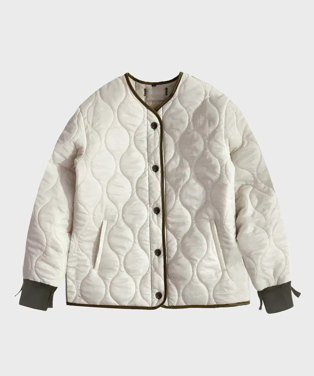 Kanatei M65 Quilted Jacket (Picasso) M Ivory