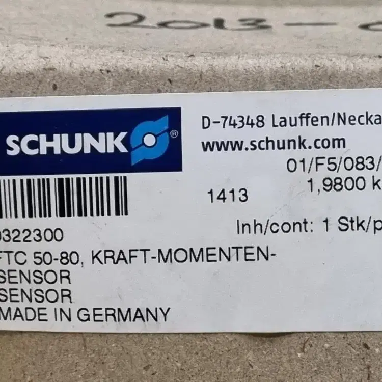 SCHUNK FTC 50-80, 크래프트-모멘텀 센서 0322300