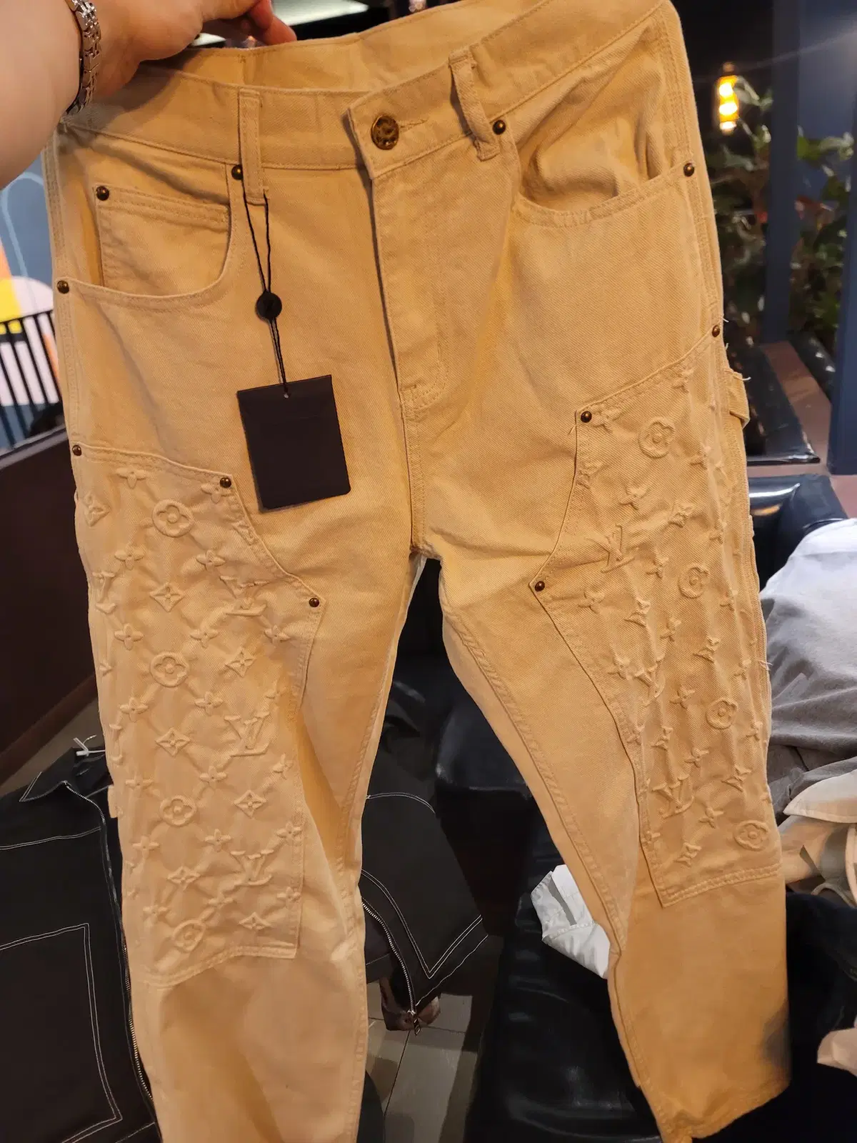 Louis Vuitton Monogram Workwear Denim Carpenter Trousers