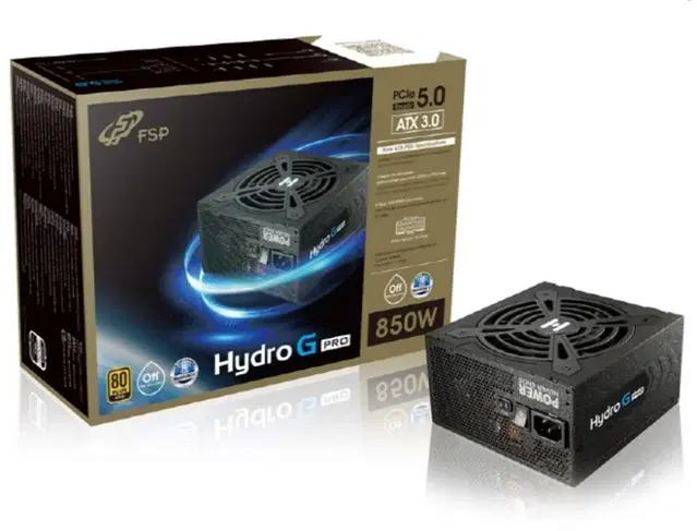 FSP HYDRO G PRO 850W 80PLUS 골드 풀모듈러 atx3