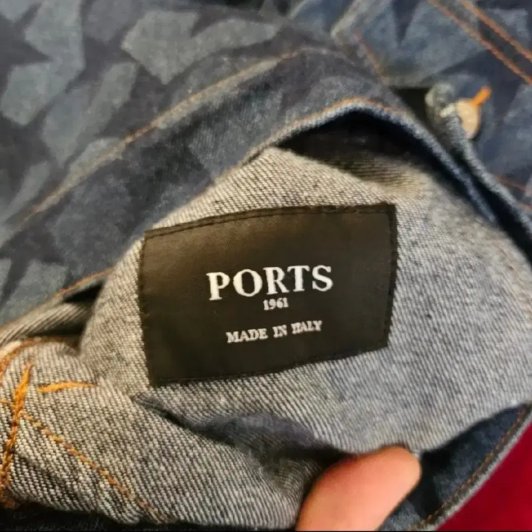 PORTS1961(컬렉션메인) 포켓 스티치 스타 데님자켓 48size