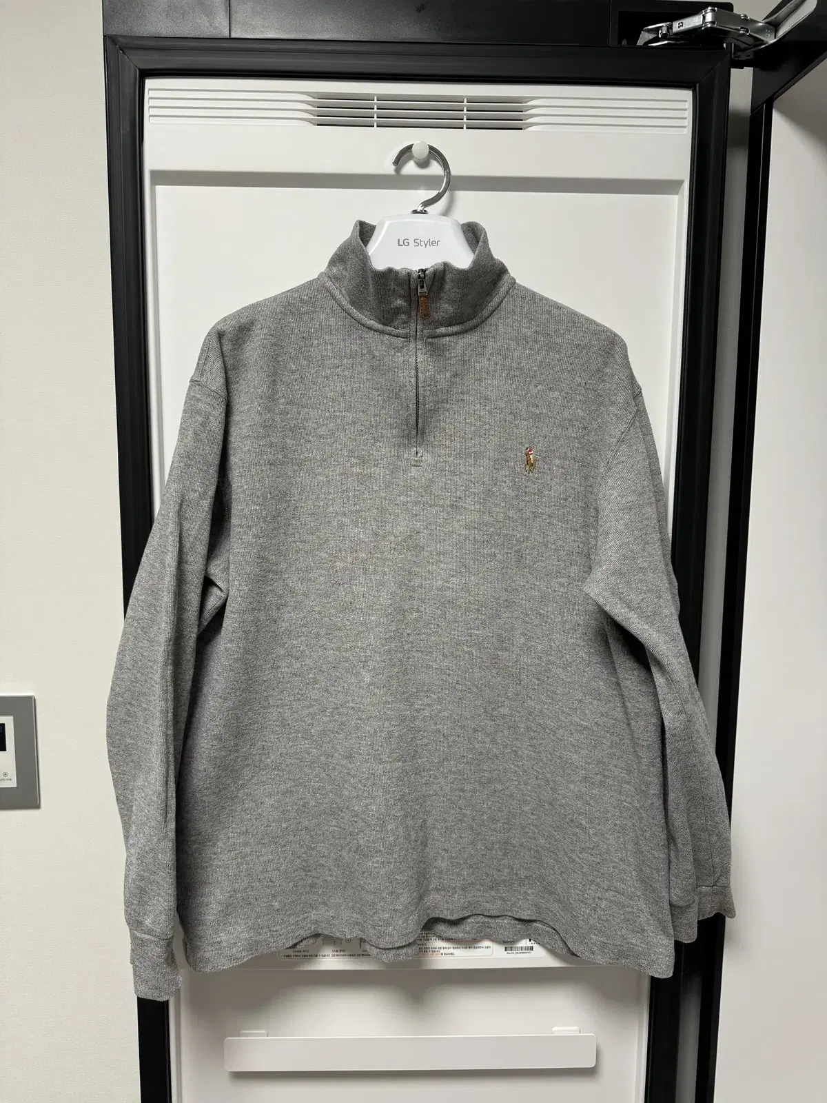 [M] Polo / ESTATE RIB Half Zip Up / Gray