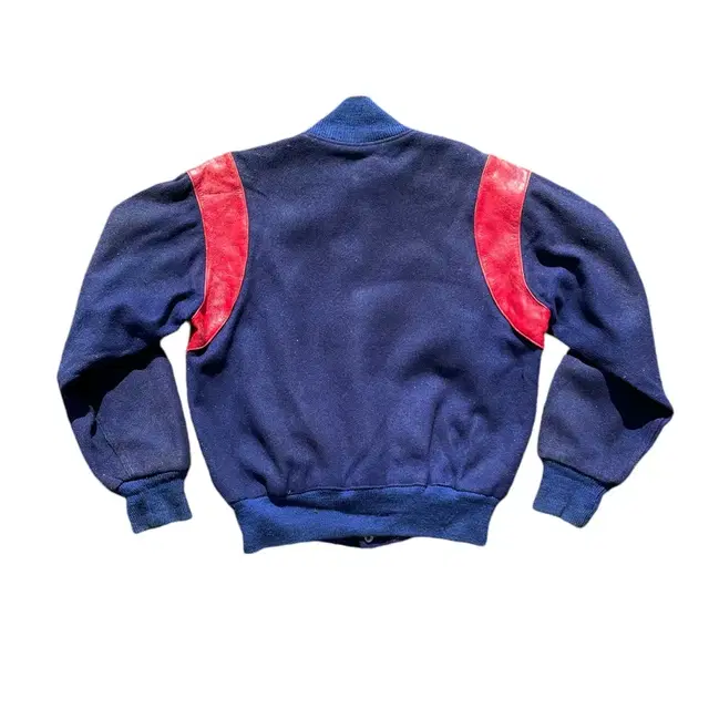 70's Bro Blue/Red Wool Varsity Jacket