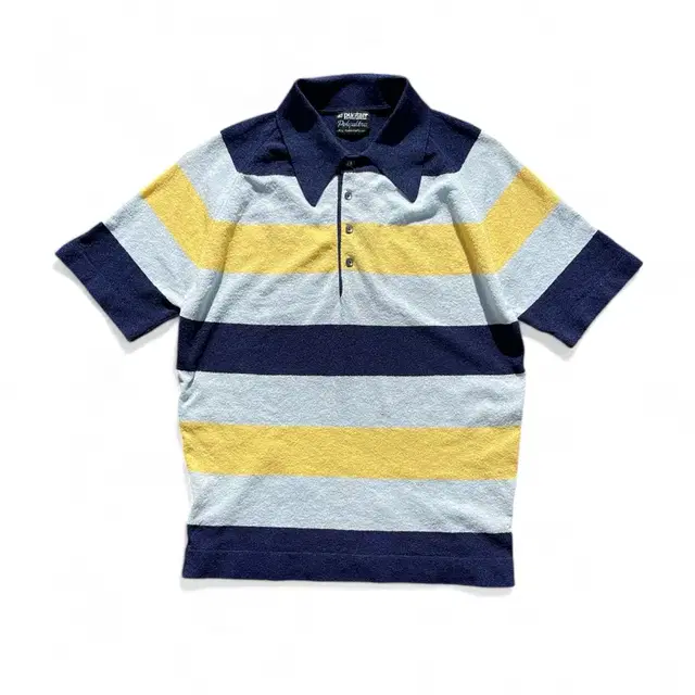 70's Sportswear Stripe Knit Polo Shirts